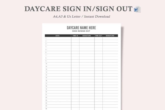 Daycare Sign In and Out: A Professional and Efficient Solution for Childcare Management