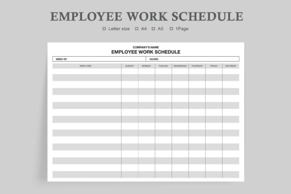 Effortlessly Manage Your Team with Employee Work Schedule