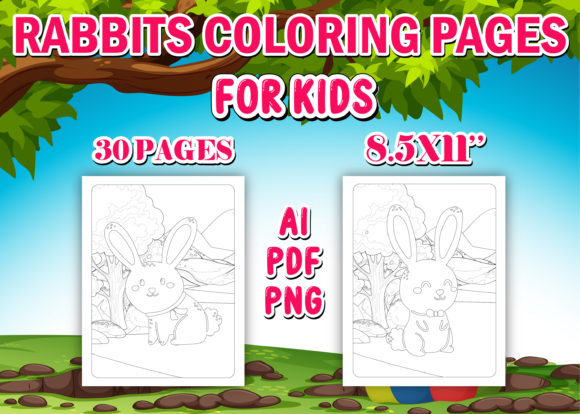 Engaging Rabbits Coloring Pages for Kids
