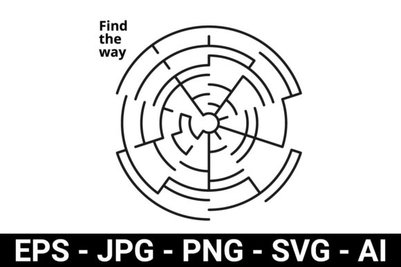 Explore Creative Depths with Maze Pattern Find the Way