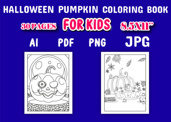 Halloween Pumpkin Coloring Book for Kids