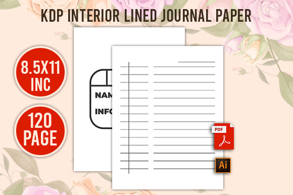 High-Quality Kdp Interior Lined Journal Paper