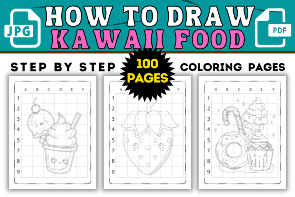 How to Draw Kawaii Food KDP Interiors -2: A Comprehensive Guide