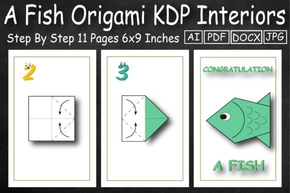 Mastering the Art of Fish Origami with A Fish Origami Amazon KDP Interiors