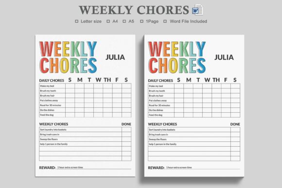 Organize Kids' Chores with a Simple Chart