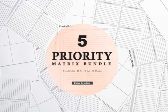Prioritize Your Tasks with the Priority Matrix Printable Pack, Eisenhower