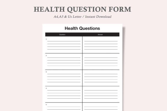 Understanding and Using Health Question Forms