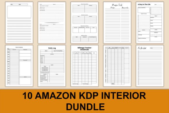 Unlock Your Creativity and Organization with the 10 KDP Interiors Bundle